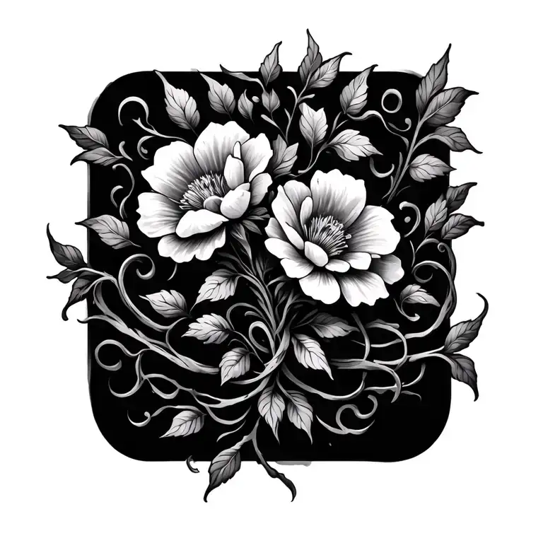 Flowers Nd Vines Wrapped