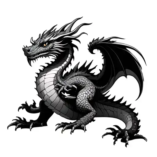 Dragon Wrapping The Doll