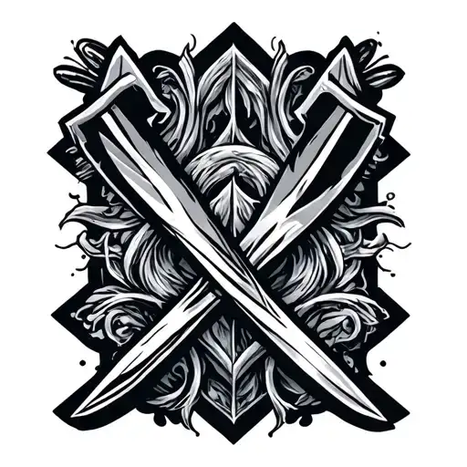 Two Crossed Daggers