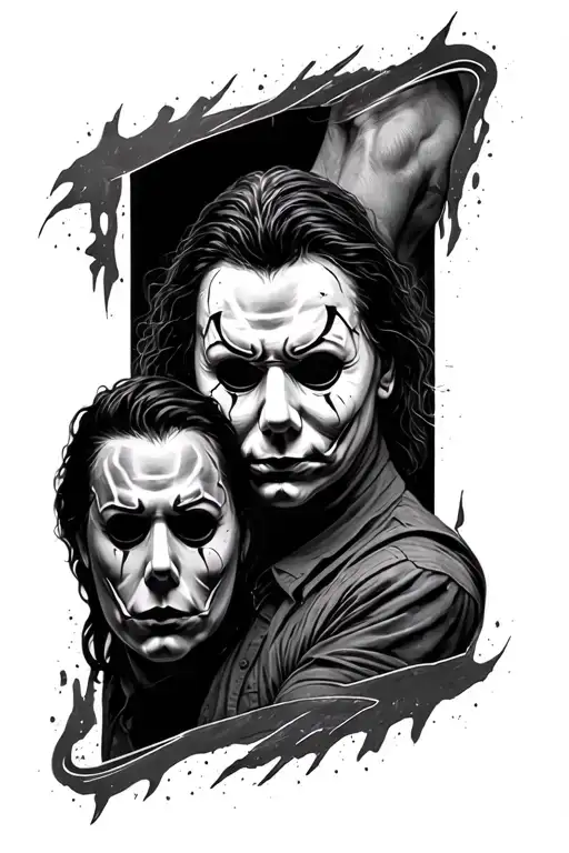 Michael Myers Sleeve On Leg Sleeve