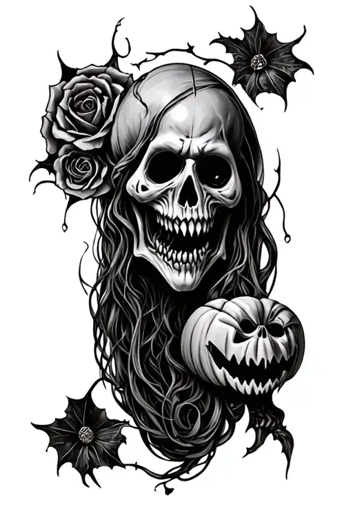 Creepy Halloween Leg Sleeve