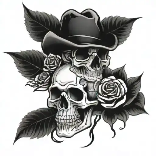 Skull And Roses