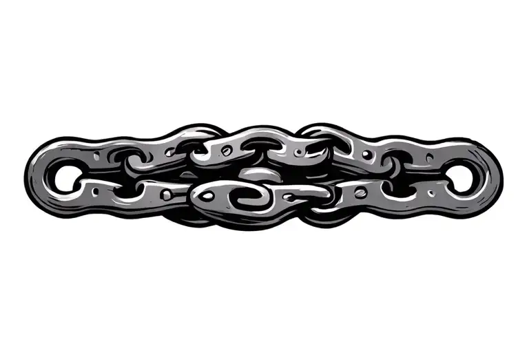 Motorcycle Chain Wrapped