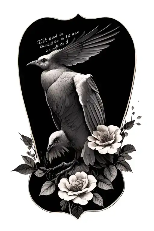 Dove With Quote