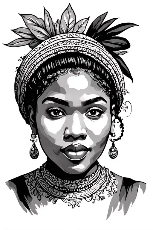 Jamaican Traditional Lady Head