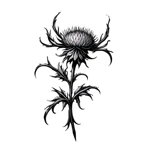 Scottish Thistle Intertwined