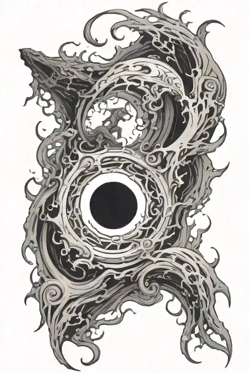 Shadow Creatures Escaping A Black Hole