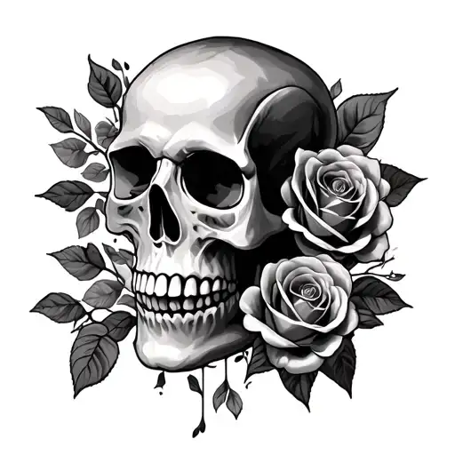 Skull And Roses