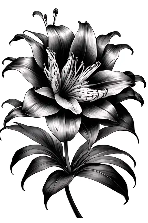 Spider Lily With Stem