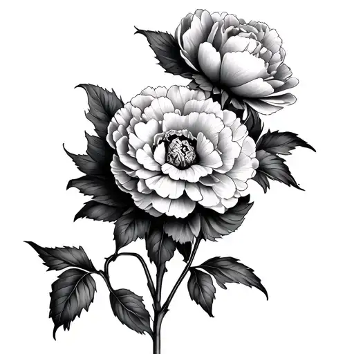 Carnation And Peony Sleeve