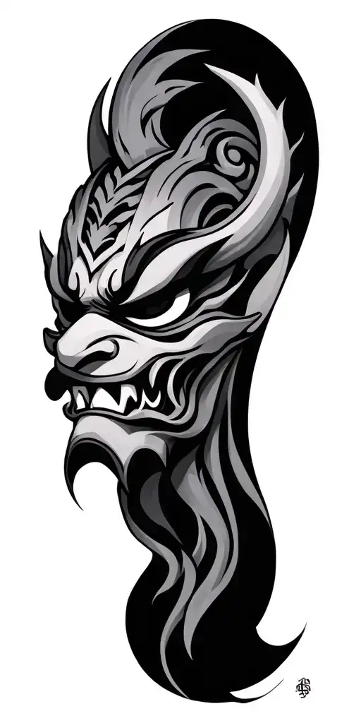 Oni Mask Surrounded