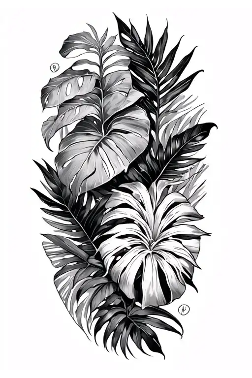Tropical Plant Sleeve