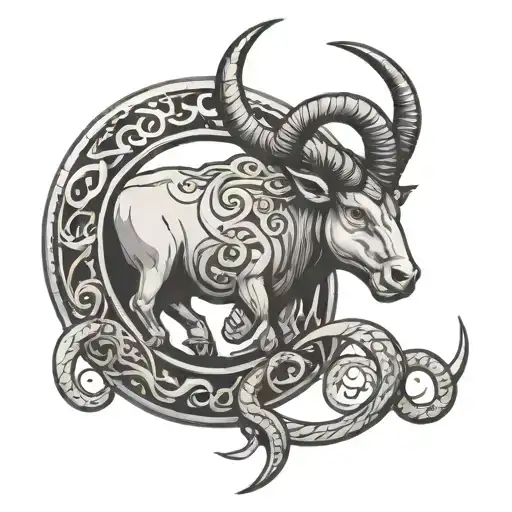 Capricorn Taurus Symbol