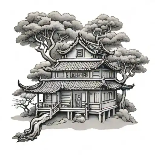 Chinese House Nestled