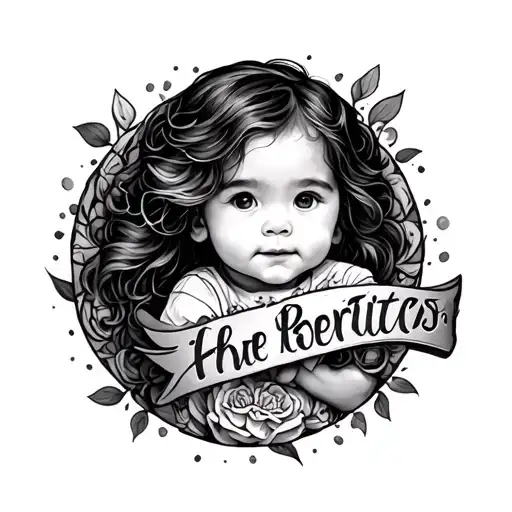 Kids Names On Full Sleeve