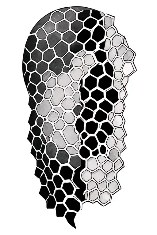 Honeycomb Sleeve With Light Shading