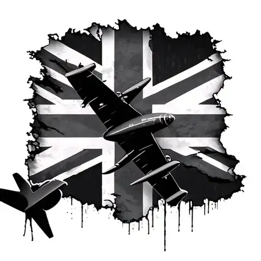 1990 Written United Kingdom Flag Aeroplane Thailand Flag Rip Buster