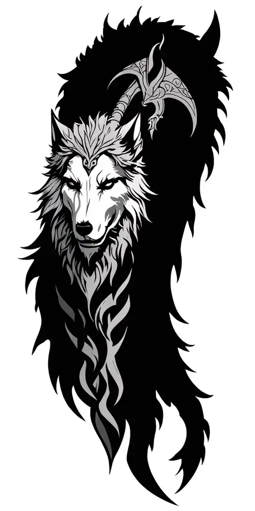 Skol And Hati Norse Myth