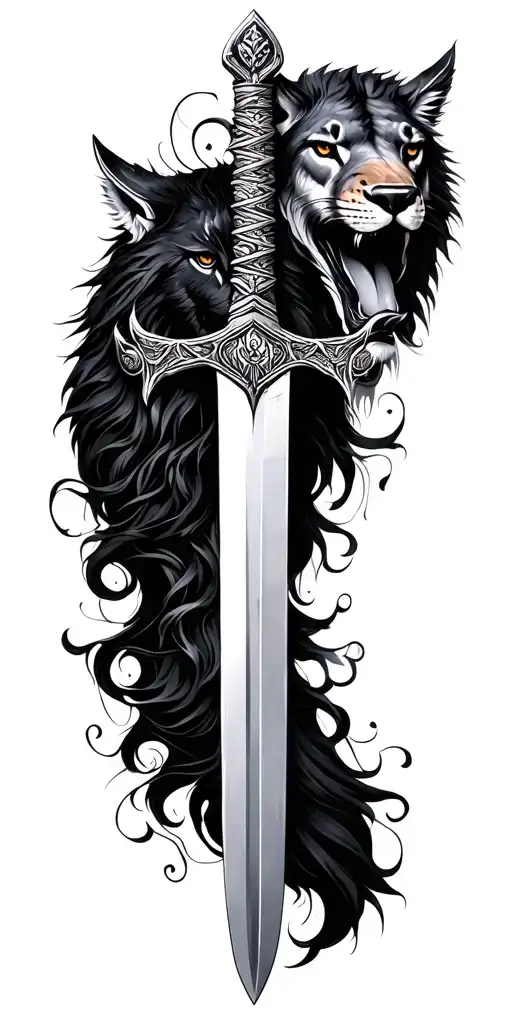 Fantasy Sword And Animals