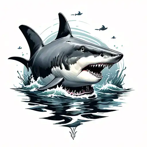 Ocean Themed With Sharks