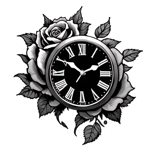 Clock And Rose