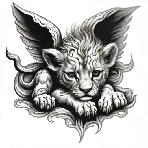 Lion Baby Angel