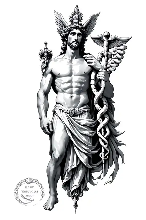 Hermes God And His Caduceus