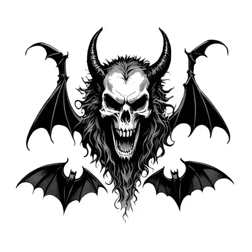 Vampires Devil Werewolf Skull Bats Reaper