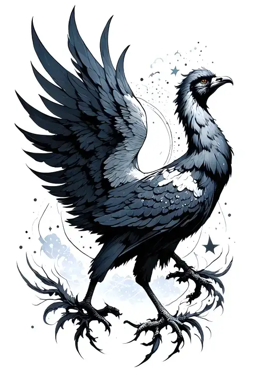 Aquarius Constellation With Pheonix Rising