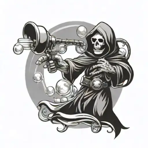Reaper Blowing Bubbles