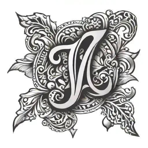 Create A Tattoo Using These Letters A J C J V M