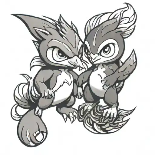Piplup And Infernape