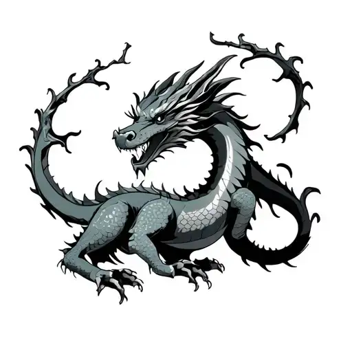 Dragon With Zodiac