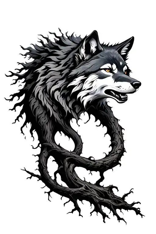 Wolf Tree Intertwined
