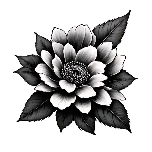 Roots Look Like Flower Large Black