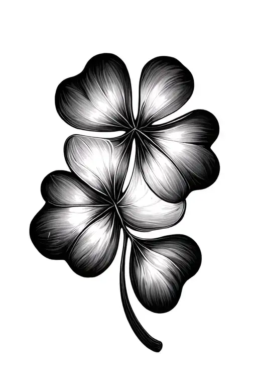 Honeycomb Pattern Forming The Shape Of 3 Leaf Clover