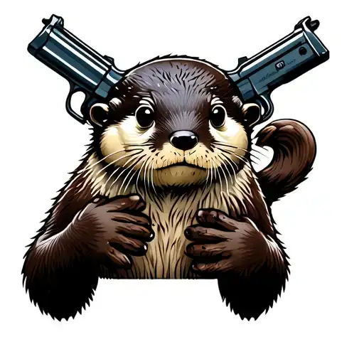 Otter With Guns
