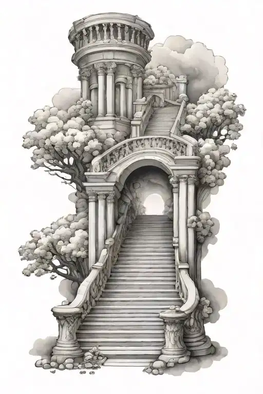 Heaven Stairs Leading