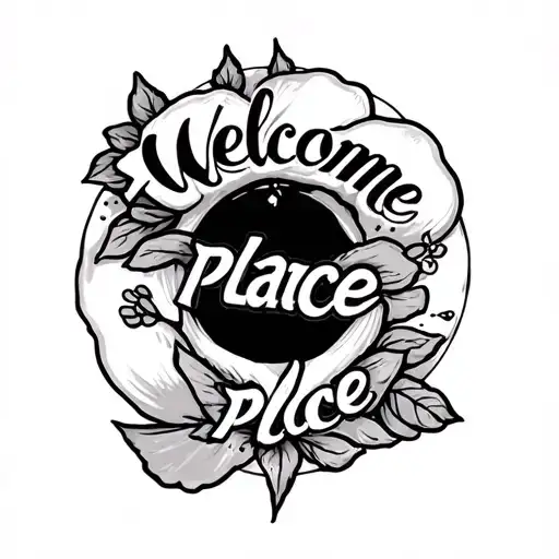 Small Tattoo That Says Welcome Place