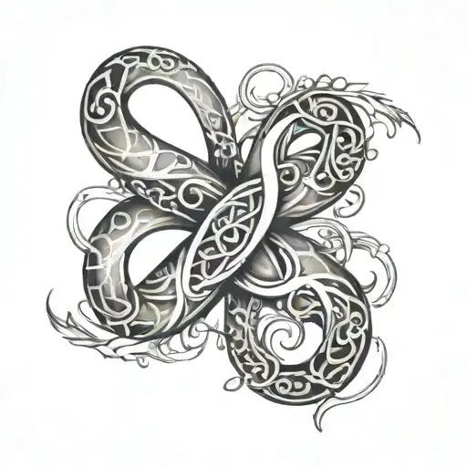 Infinity Symbol With Stuchell And Burc In It