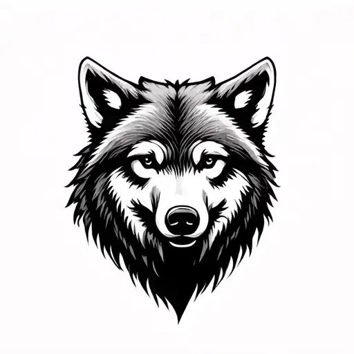 Wolf And Bear Looking