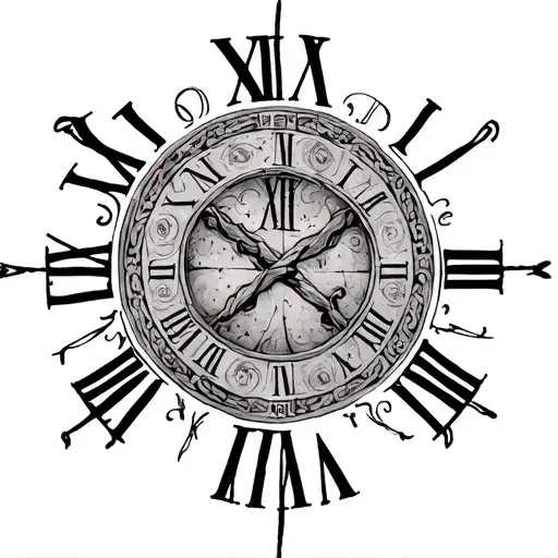 Roman Numeral Dates Intertwined