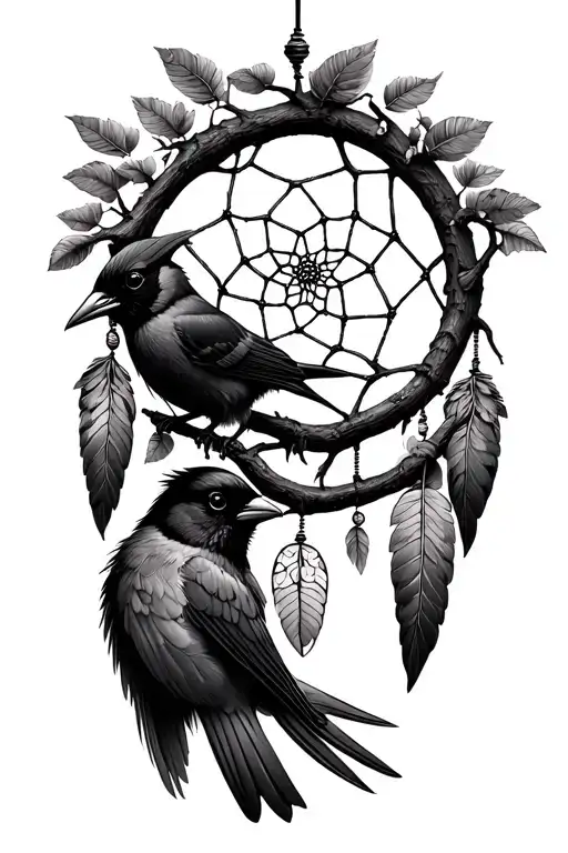 Tree Of Life Dream Catcher With Cardinal Holding