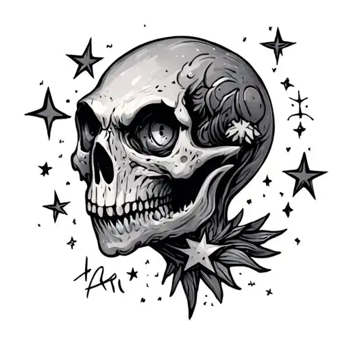 Scropion With Stars Around It