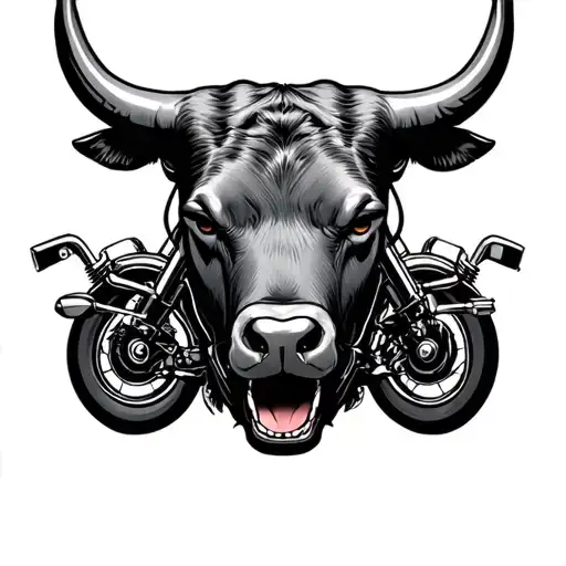 Lady Bull Harley Davidson Motorcycle