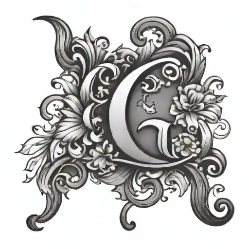 Create Me A Tattoo Using O Letter G Letter And J Letter