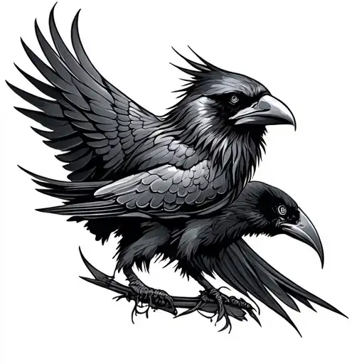 Raven Old Norse Full Sleeve Men