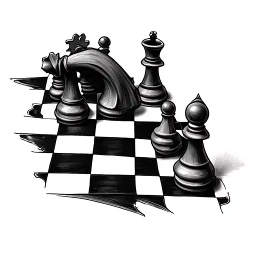 Vinyl Morphing Into Chess Peice