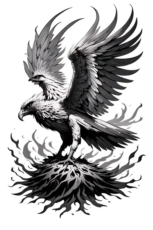 Phoenix Rising From The Ashes