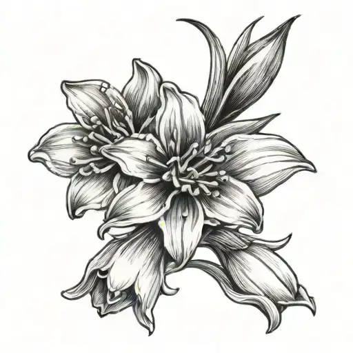 Snowdrop And Daffodil Flower